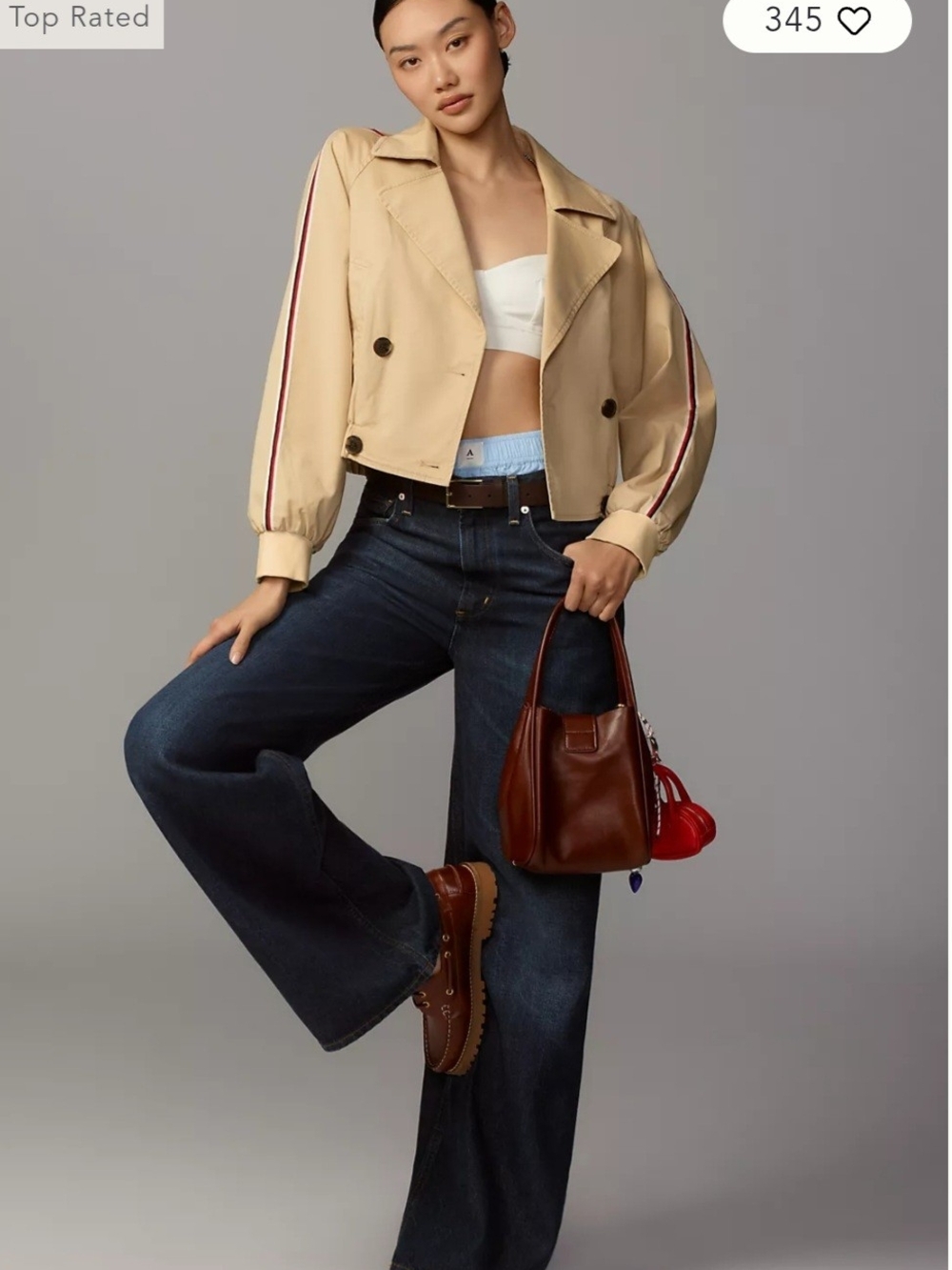 Maeve From Anthropologie Cropped Trench Jacket